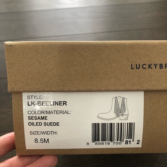 Lucky Brand Suede Fringe Booties - Picture 4 of 4